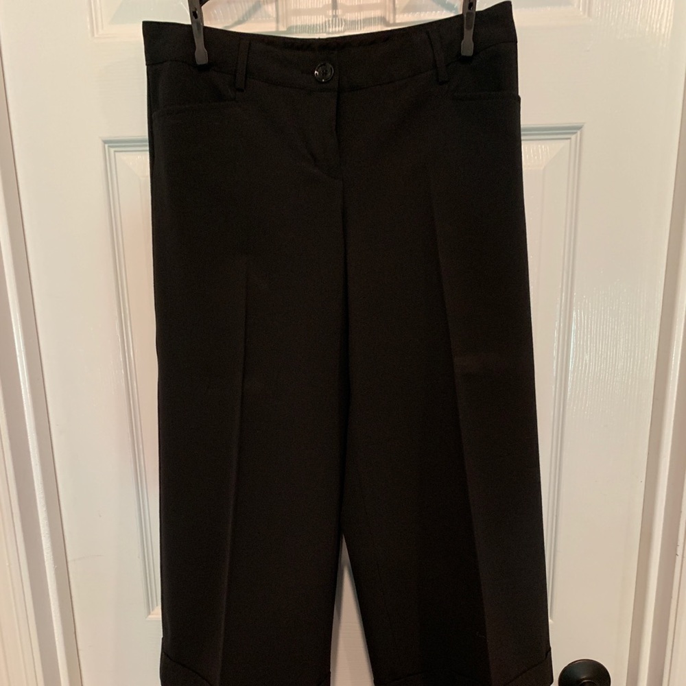 Express brand wide leg crop cuffed dress pants
